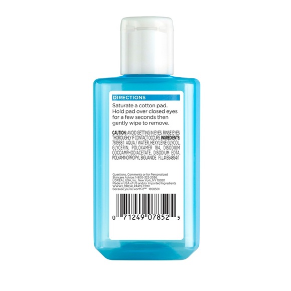 4/$20 L'Oreal Paris Clean Artiste Eye Makeup Remover Oil Free - Picture 2 of 2